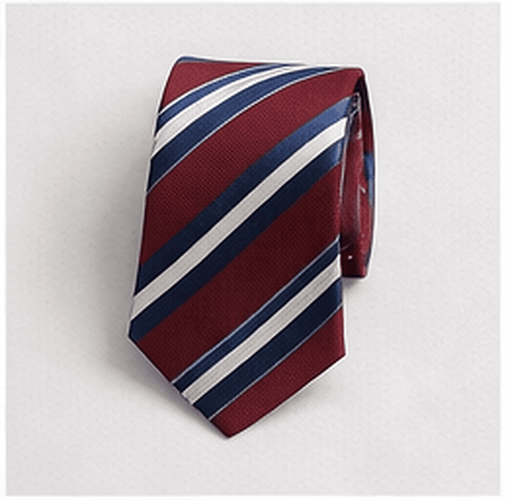 レジメンタルネクタイ（ネイビー×レッド）