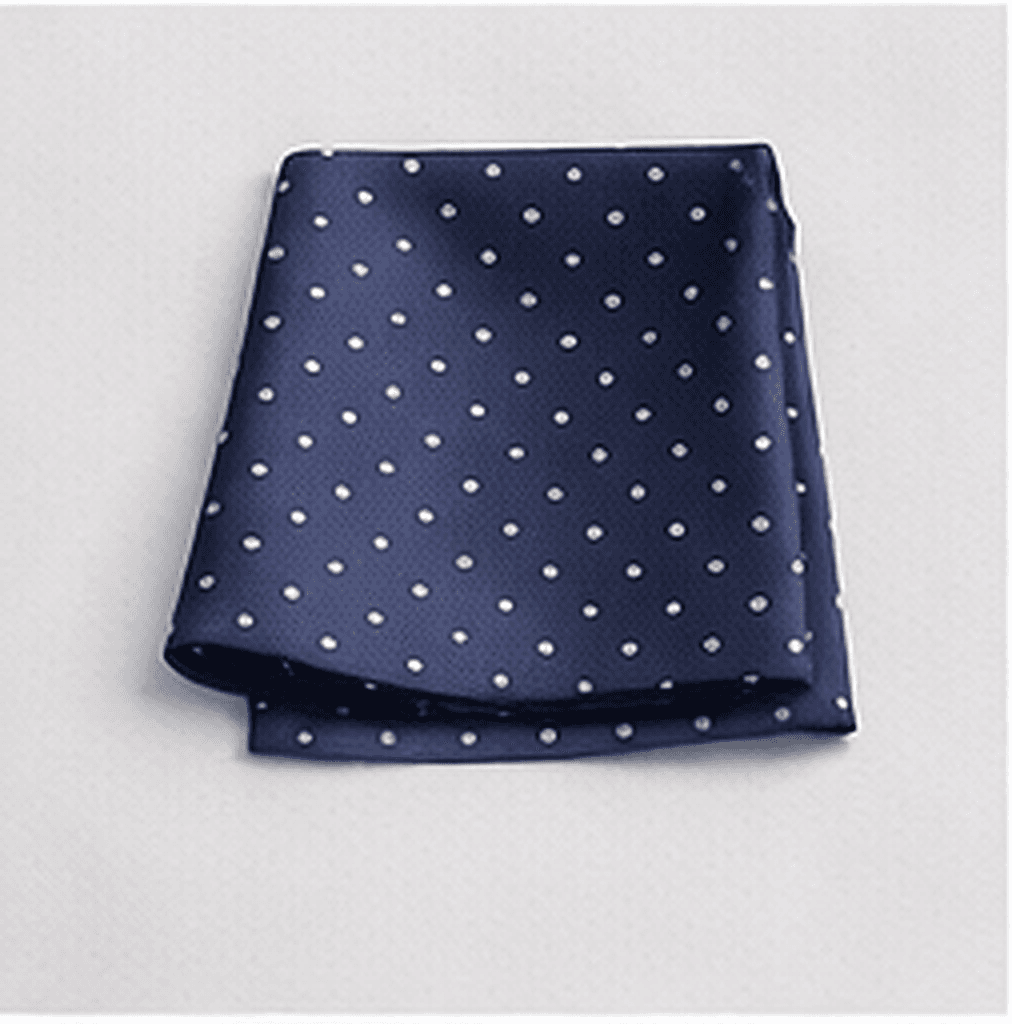 ドットポケットチーフ（ネイビー）