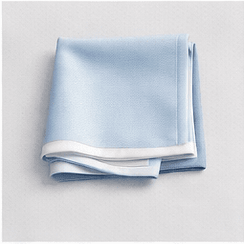 ソリッドポケットチーフ（ライトブルー）