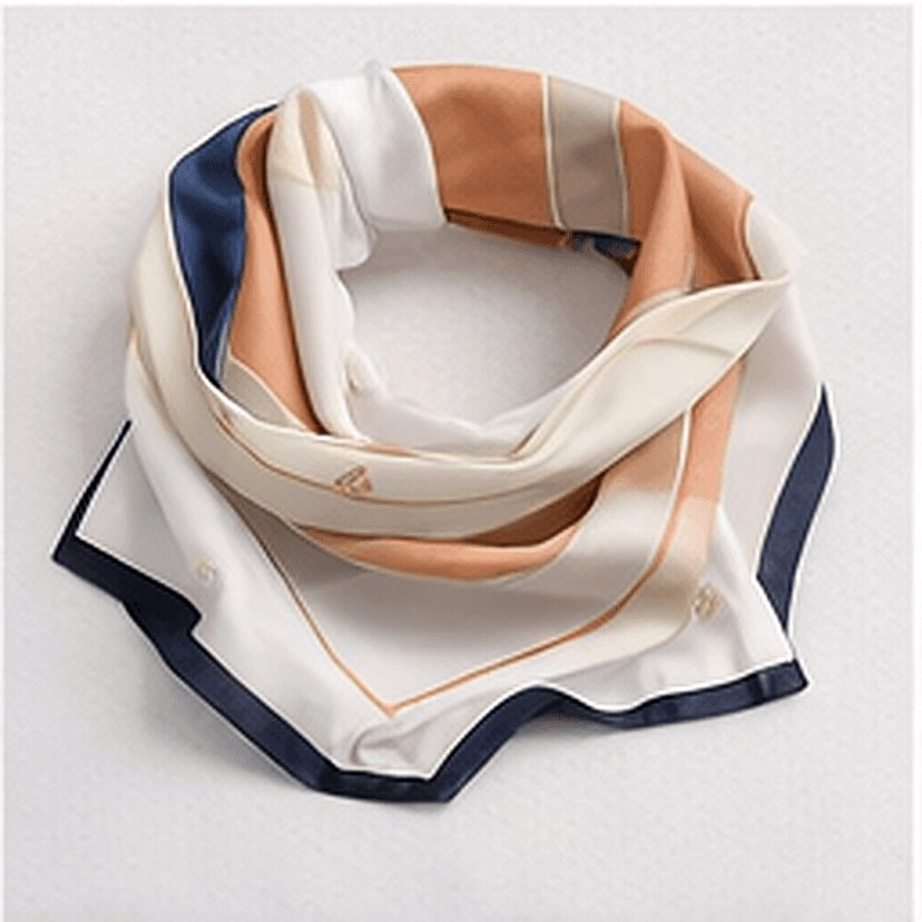 マルチカラースカーフ（ベージュ）